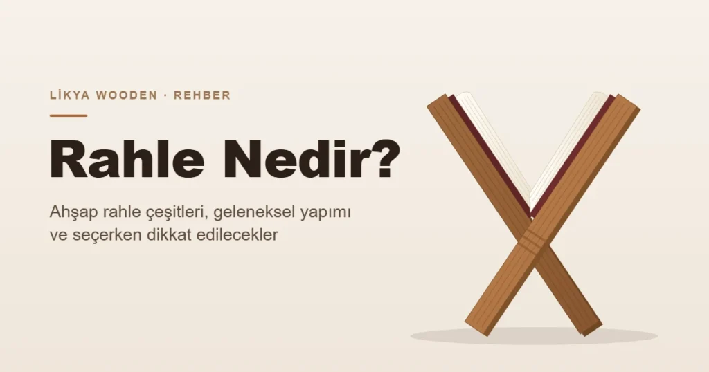Üzerinde açık kitap duran X biçimli ahşap rahle çizimi