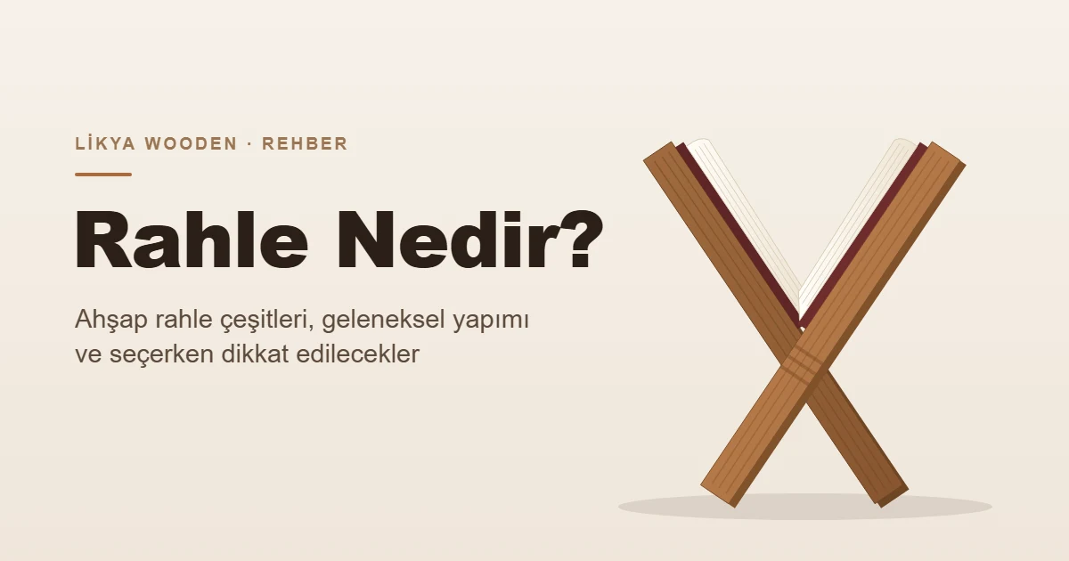 Üzerinde açık kitap duran X biçimli ahşap rahle çizimi